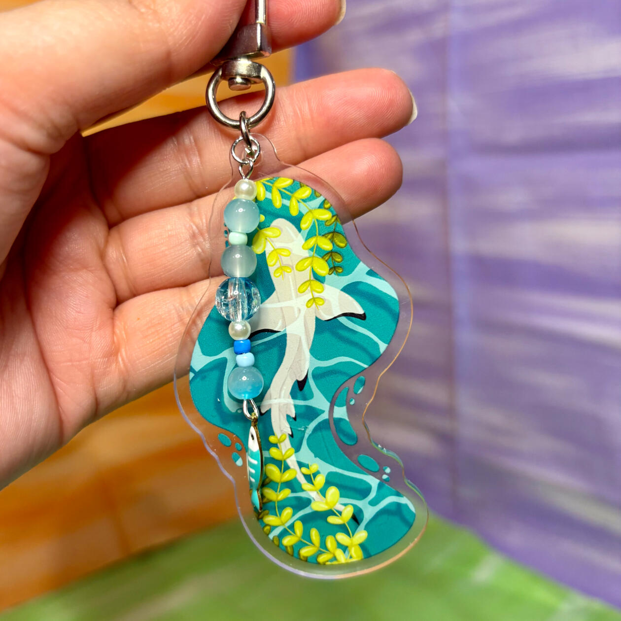 Shark Acrylic Keychain