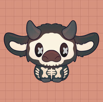 Skeleton Cow