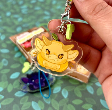 Lemon Cow Keychain